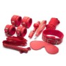 תמונה של סט אדום ופרוותי 7 חלקים – Red Plush Bondage Kit