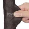 תמונה של דילדו שחור 21 ס"מ מסיליקון "מחליק" Skin Pro