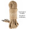תמונה של חבל קשירה 10 מטר מקנבוס  Hemp Bondage Rope